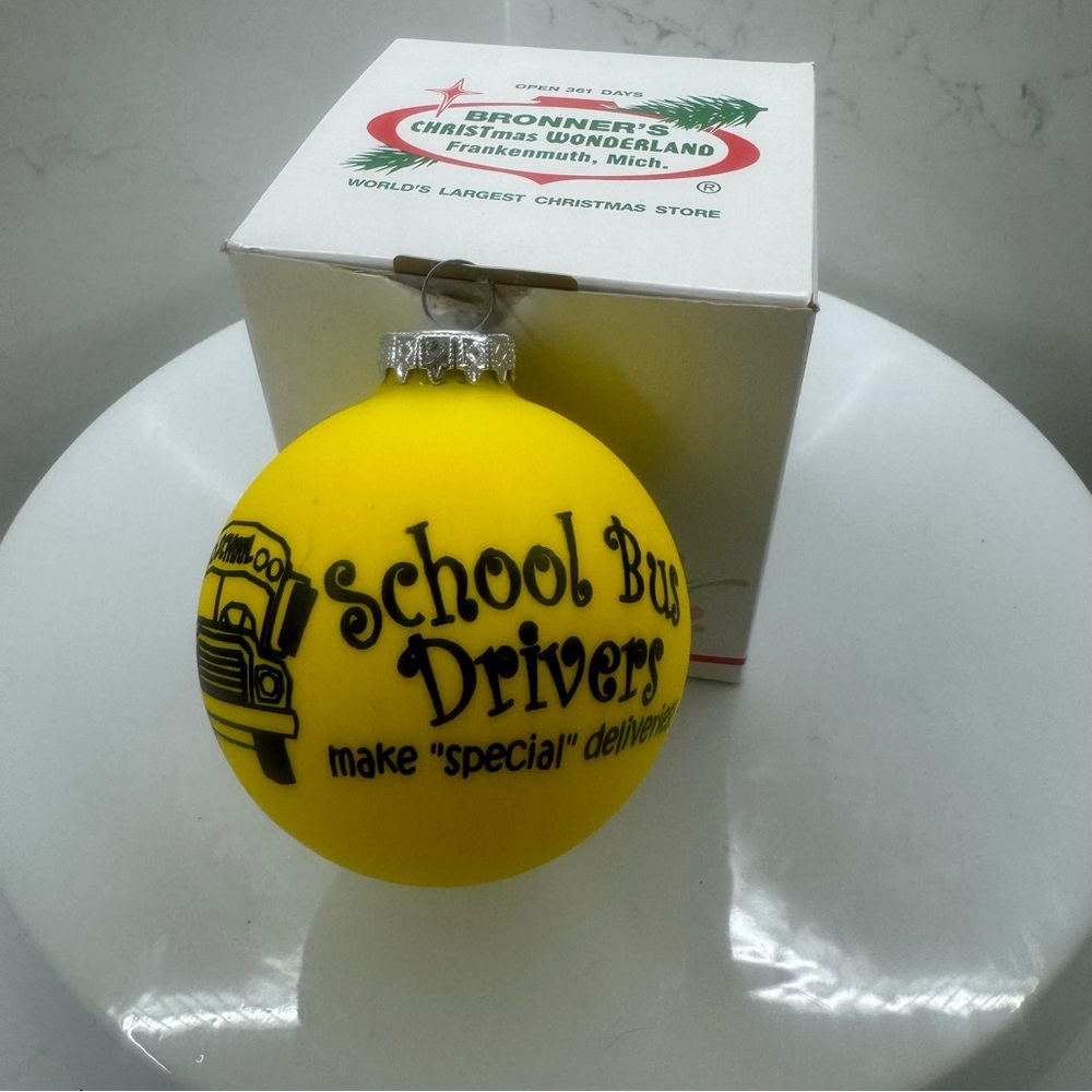 School Bus Drivers Make Special Deliveries Ornament